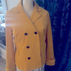 Mustard colored Liz Claiborne corduroy jacket